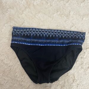 Athleta Blue and Black Bikini Bottom